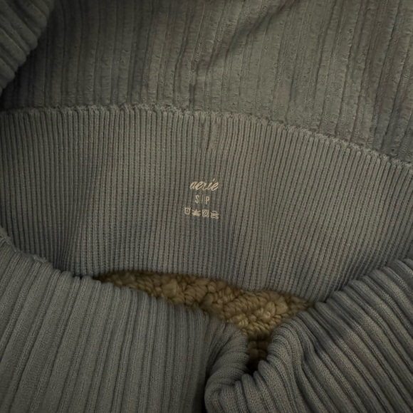 Aerie Ribbed Seamless High Neck Longline Bralette - Picture 4 of 4